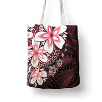 Polynesia Romantic Valentine Tote Bag Sea Turtle Couple With Red Gradient Plumeria LT05 - Polynesian Pride