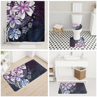 Polynesia Romantic Valentine Bathroom Set Sea Turtle Couple With Purple Gradient Plumeria LT05 - Polynesian Pride