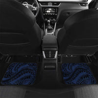 Polynesia Romantic Valentine Car Mats Sea Turtle Couple With Purple Gradient Plumeria LT05 Set 2pcs - Back Purple - Polynesian Pride