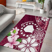 Cook Island Mangaia Gospel Day Area Rug Floral Tribal Pattern LT05 - Polynesian Pride