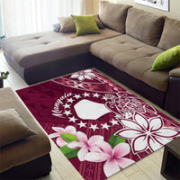 Cook Island Mangaia Gospel Day Area Rug Floral Tribal Pattern LT05 - Polynesian Pride
