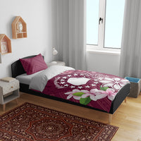 Cook Island Mangaia Gospel Day Bedding Set Floral Tribal Pattern LT05 - Polynesian Pride