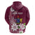 Personalised Cook Island Mangaia Gospel Day Hoodie Floral Tribal Pattern