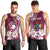 Personalised Cook Island Mangaia Gospel Day Men Tank Top Floral Tribal Pattern