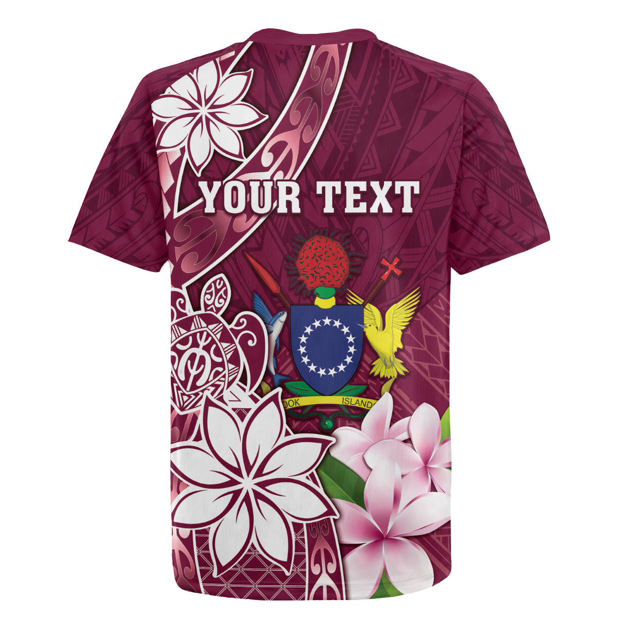 Personalised Cook Island Mangaia Gospel Day Rugby Jersey Floral Tribal Pattern LT05 - Polynesian Pride