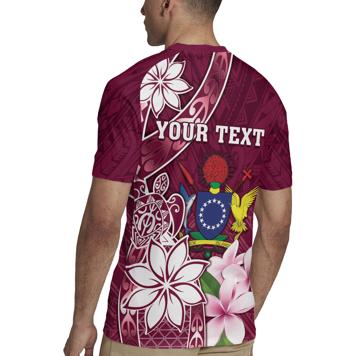 Personalised Cook Island Mangaia Gospel Day Rugby Jersey Floral Tribal Pattern LT05 - Polynesian Pride