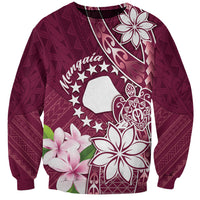 Personalised Cook Island Mangaia Gospel Day Sweatshirt Floral Tribal Pattern LT05 Unisex Maroon - Polynesian Pride