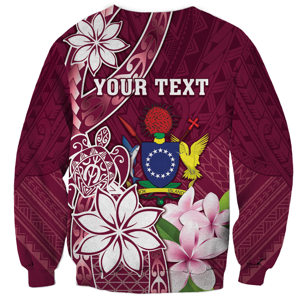 Personalised Cook Island Mangaia Gospel Day Sweatshirt Floral Tribal Pattern LT05 - Polynesian Pride