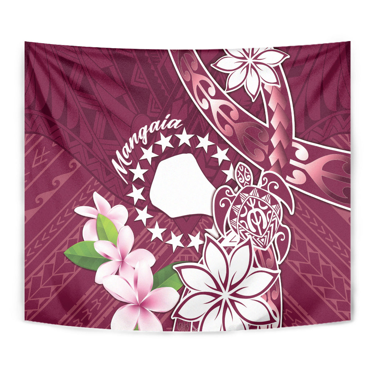Cook Island Mangaia Gospel Day Tapestry Floral Tribal Pattern LT05 - Polynesian Pride