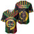 Vanuatu 44th Anniversary Independence Day Baseball Jersey Melanesian Warrior With Sand Drawing Pattern