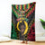 Vanuatu 44th Anniversary Independence Day Blanket Melanesian Warrior With Sand Drawing Pattern