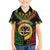 Vanuatu 44th Anniversary Independence Day Hawaiian Shirt Melanesian Warrior With Sand Drawing Pattern