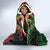 Vanuatu 44th Anniversary Independence Day Hooded Blanket Melanesian Warrior With Sand Drawing Pattern