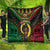 Vanuatu 44th Anniversary Independence Day Quilt Melanesian Warrior With Sand Drawing Pattern