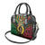 Vanuatu 44th Anniversary Independence Day Shoulder Handbag Melanesian Warrior With Sand Drawing Pattern