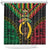 Vanuatu 44th Anniversary Independence Day Shower Curtain Melanesian Warrior With Sand Drawing Pattern