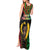 Vanuatu 44th Anniversary Independence Day Tank Maxi Dress Melanesian Warrior With Sand Drawing Pattern