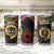 Vanuatu 44th Anniversary Independence Day Tumbler Cup Melanesian Warrior With Sand Drawing Pattern