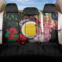 Vanuatu Shefa Day Back Car Seat Cover Floral Pattern LT05 One Size Black - Polynesian Pride