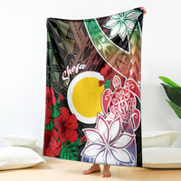 Vanuatu Shefa Day Blanket Floral Pattern LT05 - Polynesian Pride