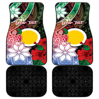 Personalised Vanuatu Shefa Day Car Mats Floral Pattern LT05 - Polynesian Pride