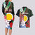 Personalised Vanuatu Shefa Day Couples Matching Long Sleeve Bodycon Dress and Hawaiian Shirt Floral Pattern