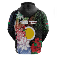 Personalised Vanuatu Shefa Day Hoodie Floral Pattern LT05 - Polynesian Pride