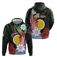 Personalised Vanuatu Shefa Day Hoodie Floral Pattern LT05 - Polynesian Pride