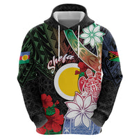 Personalised Vanuatu Shefa Day Hoodie Floral Pattern LT05 - Polynesian Pride