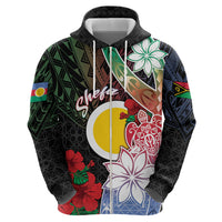 Personalised Vanuatu Shefa Day Hoodie Floral Pattern LT05 - Polynesian Pride