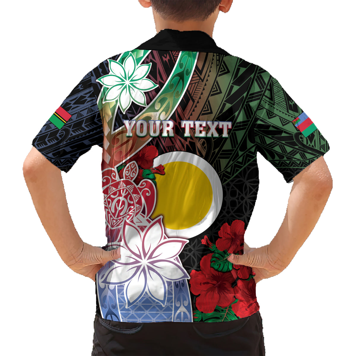Personalised Vanuatu Shefa Day Kid Hawaiian Shirt Floral Pattern LT05 - Polynesian Pride