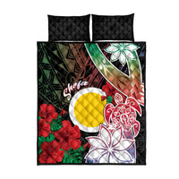 Vanuatu Shefa Day Quilt Bed Set Floral Pattern LT05 - Polynesian Pride