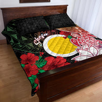 Vanuatu Shefa Day Quilt Bed Set Floral Pattern LT05 - Polynesian Pride