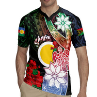 Personalised Vanuatu Shefa Day Rugby Jersey Floral Pattern LT05 - Polynesian Pride