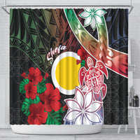 Vanuatu Shefa Day Shower Curtain Floral Pattern LT05 - Polynesian Pride