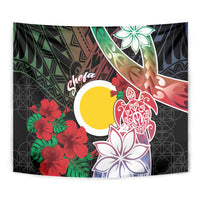 Vanuatu Shefa Day Tapestry Floral Pattern LT05 - Polynesian Pride