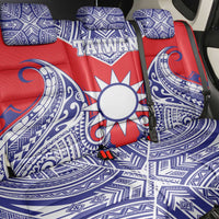 Taiwan Back Car Seat Cover Austronesian Tribal Tattoo Red LT05 - Polynesian Pride