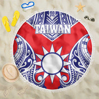 Taiwan Beach Blanket Austronesian Tribal Tattoo Red LT05 One Size 150cm Red - Polynesian Pride
