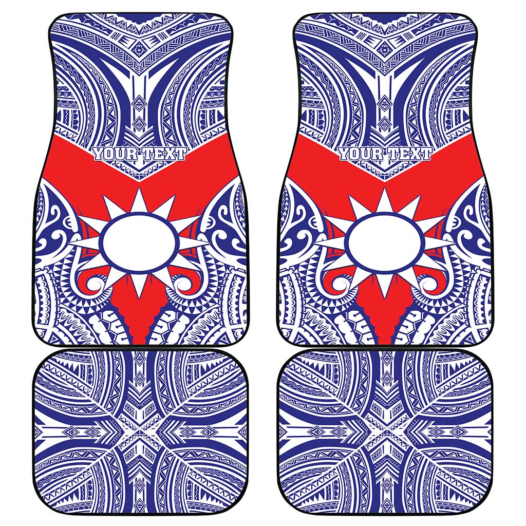 Taiwan Car Mats Austronesian Tribal Tattoo Red LT05 - Polynesian Pride
