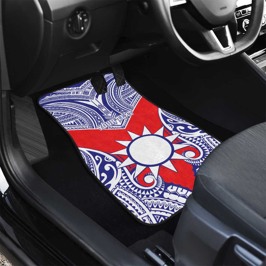 Taiwan Car Mats Austronesian Tribal Tattoo Red LT05 - Polynesian Pride