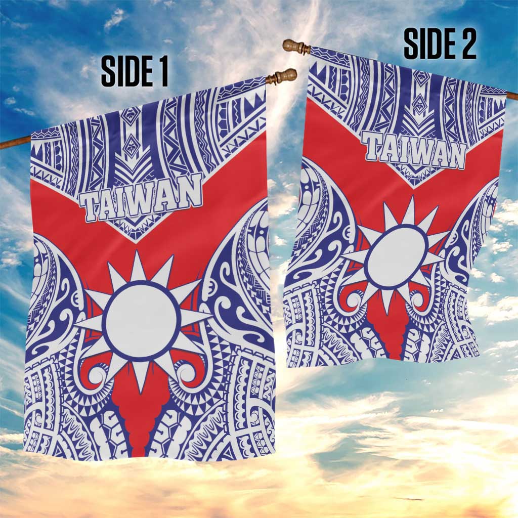 Taiwan Garden Flag Austronesian Tribal Tattoo Red LT05 - Polynesian Pride