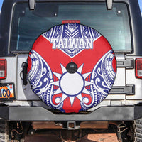 Taiwan Spare Tire Cover Austronesian Tribal Tattoo Red LT05 Red - Polynesian Pride