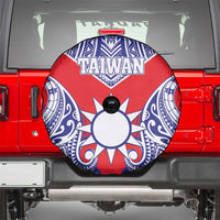 Taiwan Spare Tire Cover Austronesian Tribal Tattoo Red LT05 - Polynesian Pride