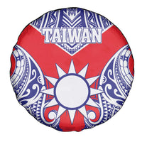 Taiwan Spare Tire Cover Austronesian Tribal Tattoo Red LT05 - Polynesian Pride