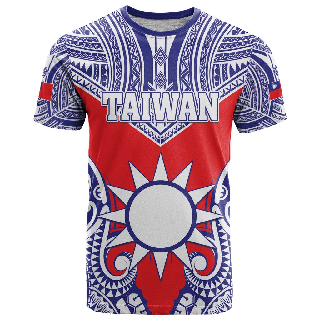 Personalised Taiwan T Shirt Austronesian Tribal Tattoo Red LT05 Red - Polynesian Pride