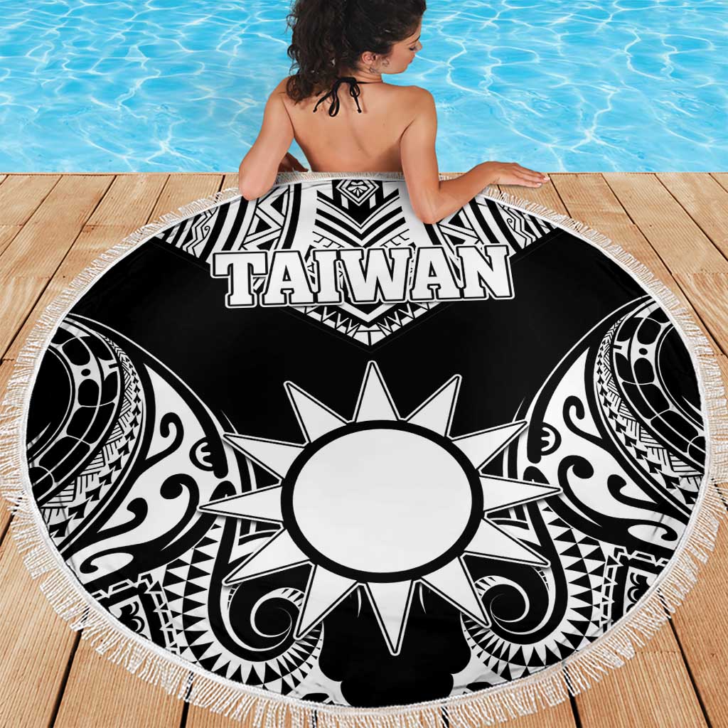 Taiwan Beach Blanket Austronesian Tribal Tattoo Black LT05 - Polynesian Pride