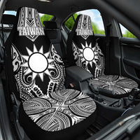 Taiwan Car Seat Cover Austronesian Tribal Tattoo Black LT05 One Size Black - Polynesian Pride