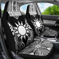 Taiwan Car Seat Cover Austronesian Tribal Tattoo Black LT05 - Polynesian Pride