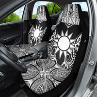 Taiwan Car Seat Cover Austronesian Tribal Tattoo Black LT05 - Polynesian Pride