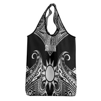 Taiwan Grocery Bag Austronesian Tribal Tattoo Black LT05 - Polynesian Pride